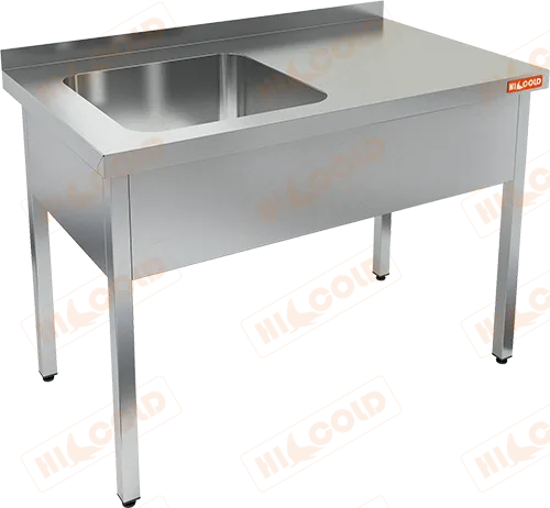 НСО1М-14/6БЛ стол-моечная ванна, 1секц.(500х400х250) слева, HICOLD RUS