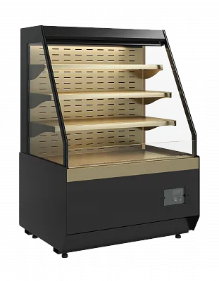 Витрина холодильная KC70 VM 0,9-2 STANDARD открытая, горка (версия 2.0) (9005-0109) СКОШЕННАЯ БОКОВИНА