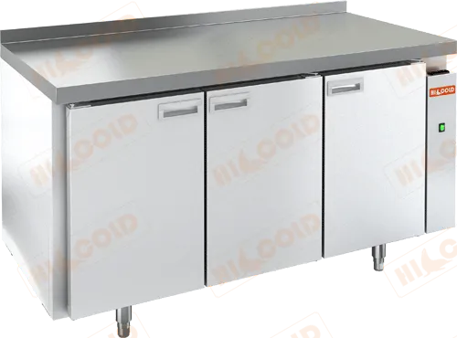 SN 111/BT W P стол охл. с сист.центр.охл. (-10-18), 3 двери, пластификат, 1500х600х850мм, HICOLD RUS