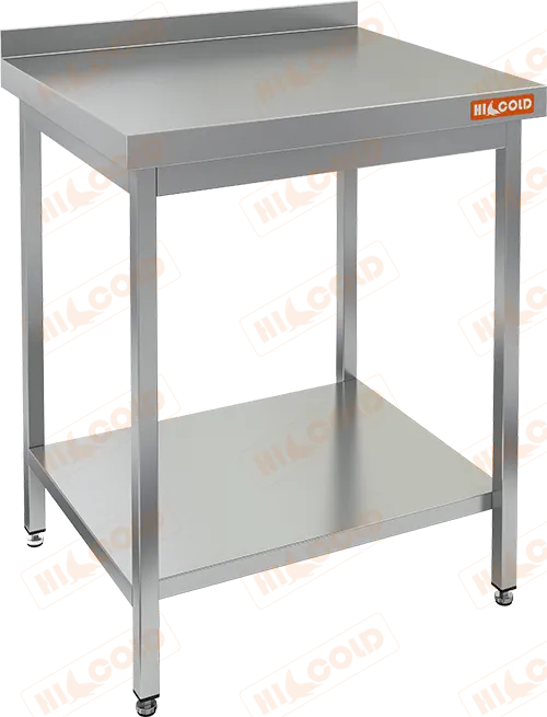 НСВ-8/7БП стол-вставка с бортом и полкой (800х700х850), HICOLD RUS