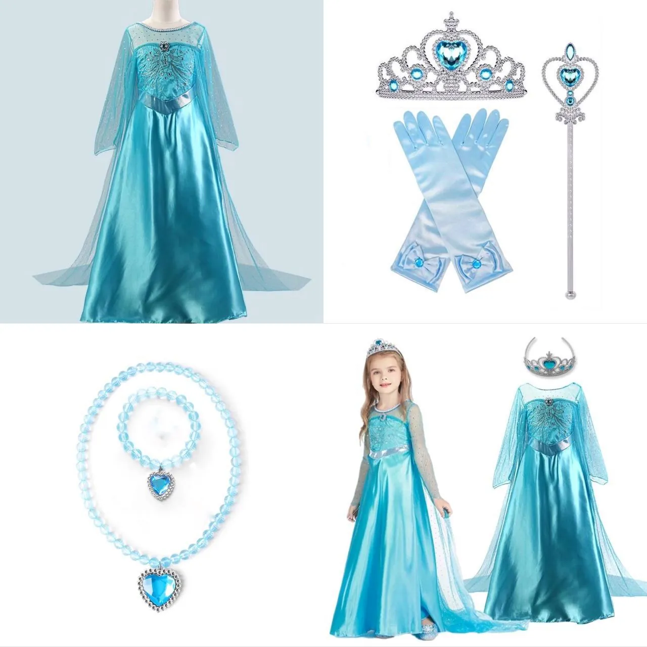 Elsa costume for girl, size 130