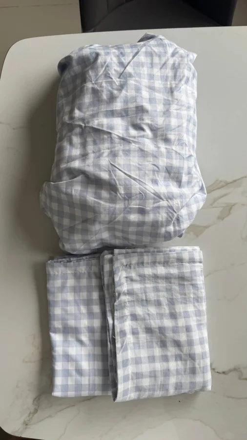Washed cotton bedding set