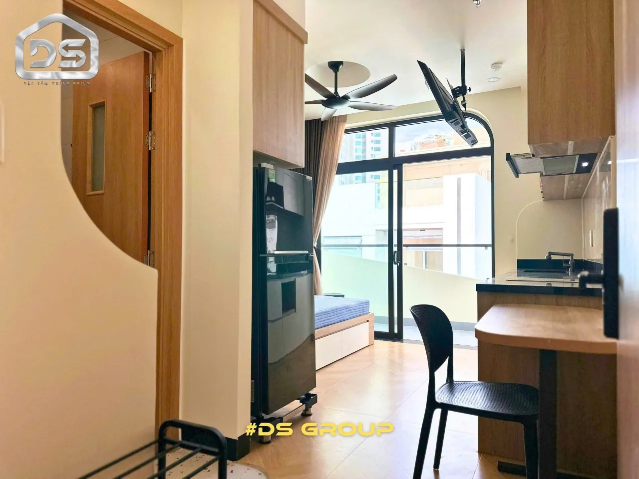Стильная квартира 35 м² с балконом, Хон Чонг