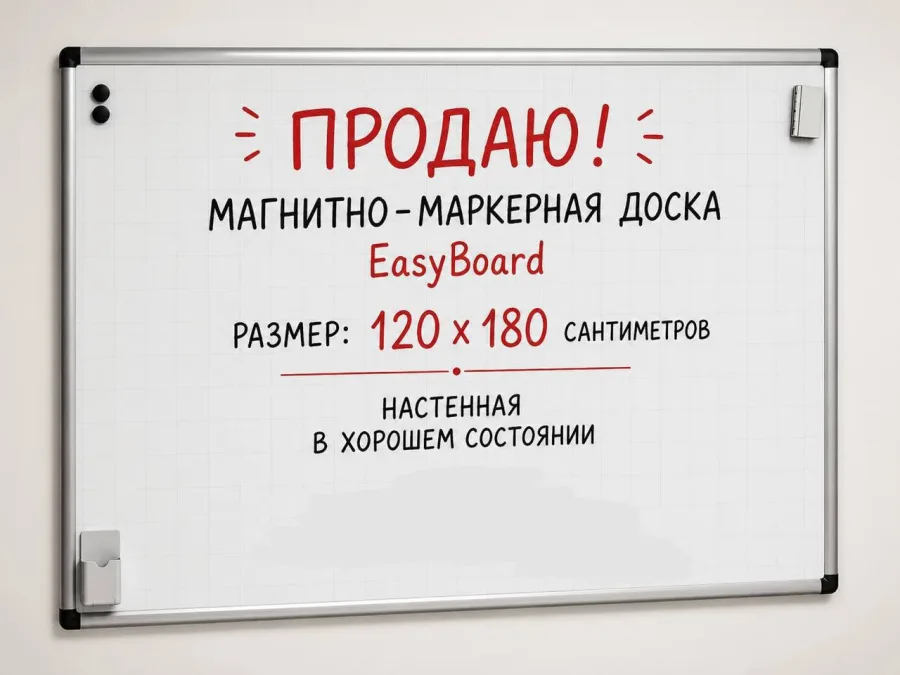 Большая магнитно-маркерная доска EasyBoard