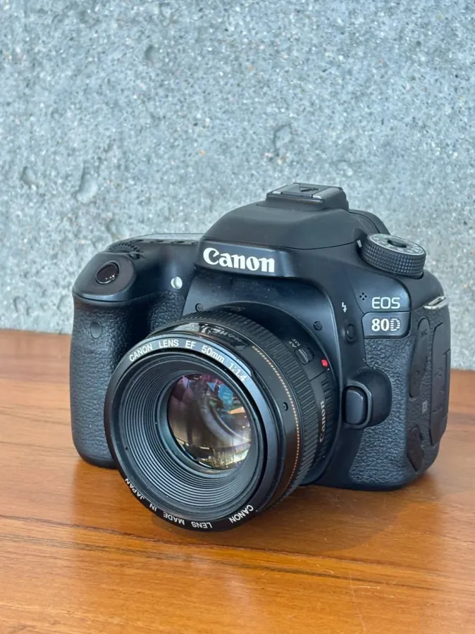 Canon EOS 80D with Canon 50mm f/1.4 lens