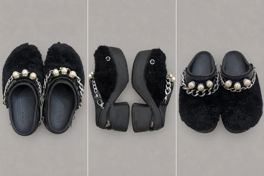 Оригинальные Crocs с меховой отделкой, размер 36–37