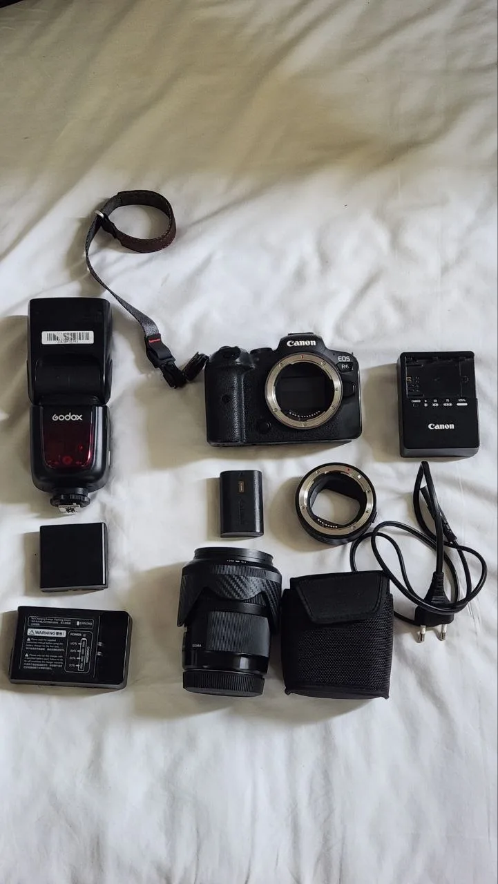 Комплект Canon EOS R6, Sigma 35mm и адаптер Canon RF