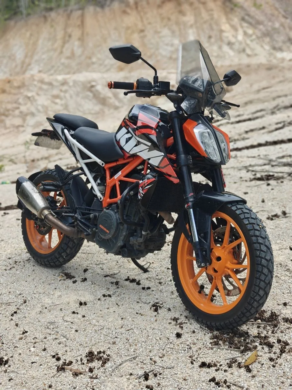 KTM Duke 390, 2018, подготовленный для бездорожья