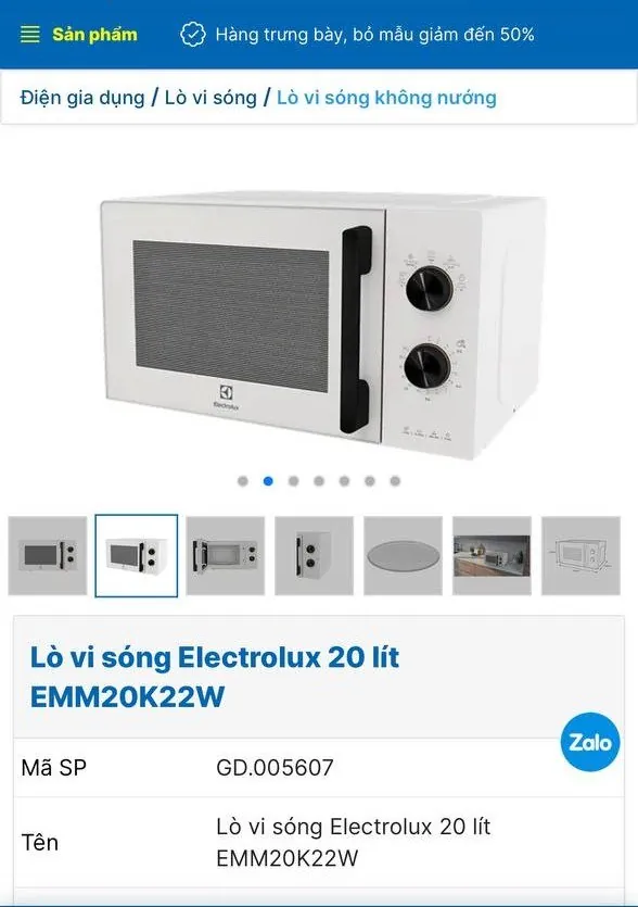 Electrolux UltimateTaste 300 EMM20K22W microwave