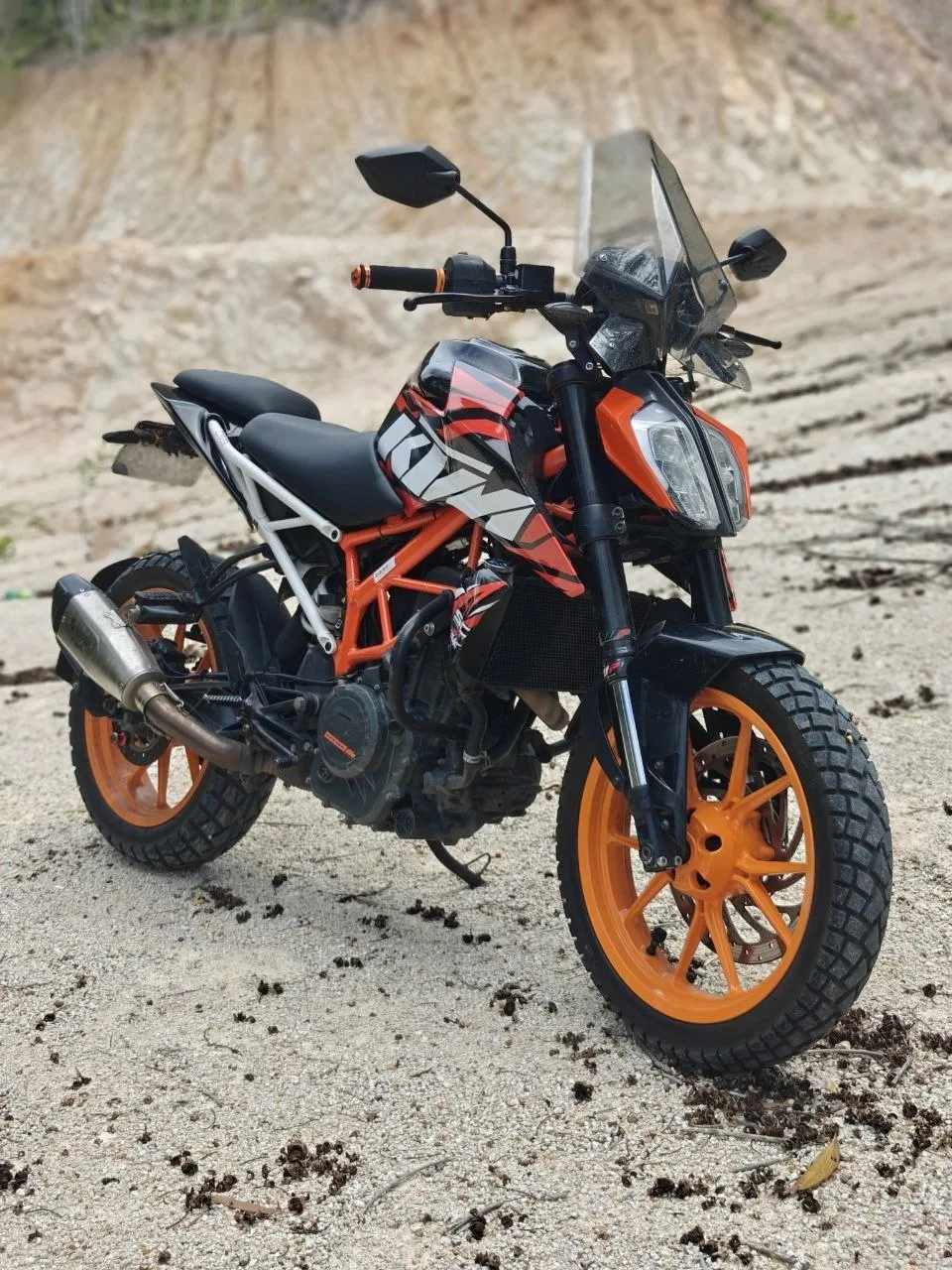 KTM Duke 390, 2018, подготовлен под ADV