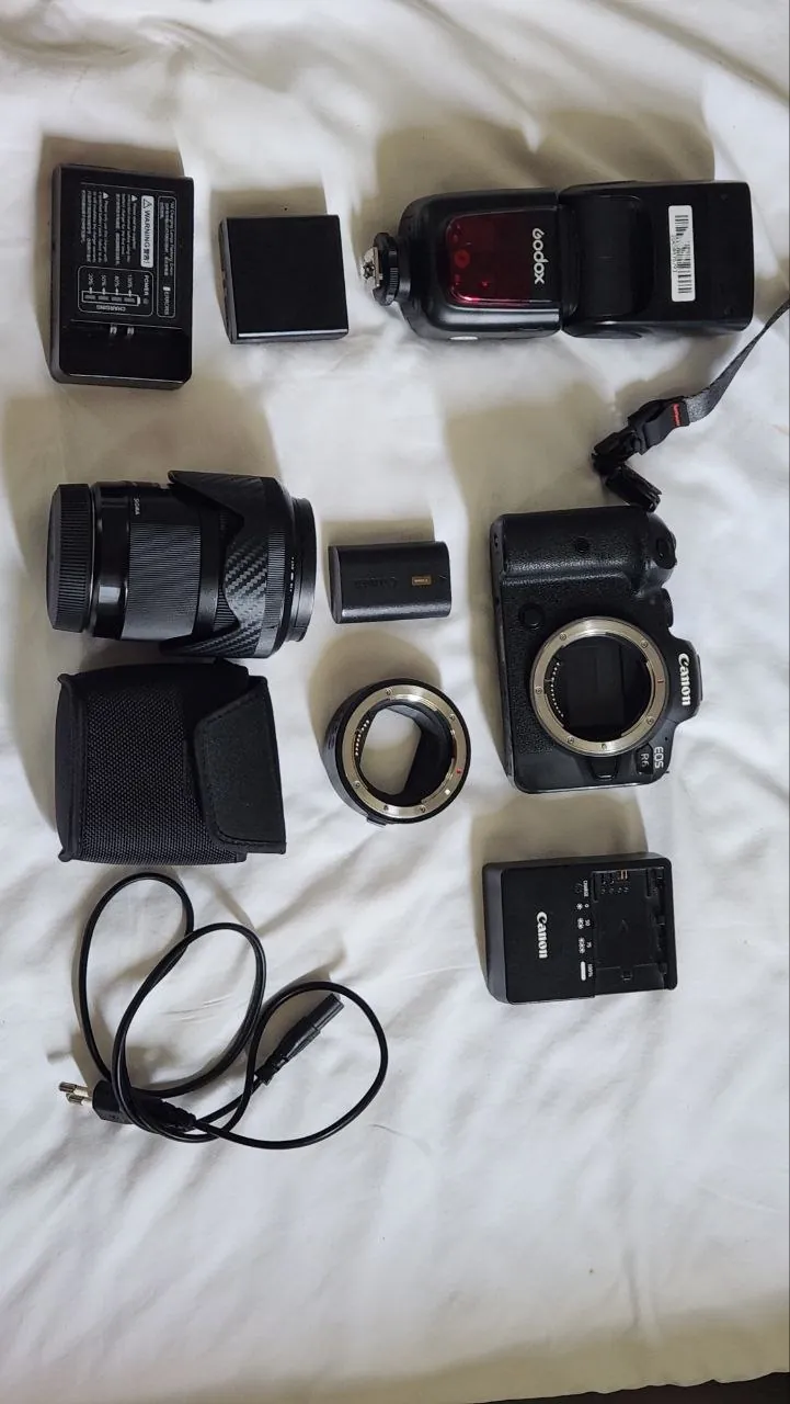 Комплект Canon EOS R6, Sigma 35mm и адаптер Canon RF