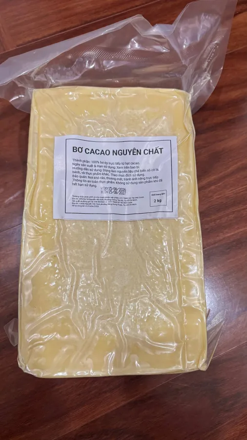 Bơ ca cao nguyên chất, 2 kg
