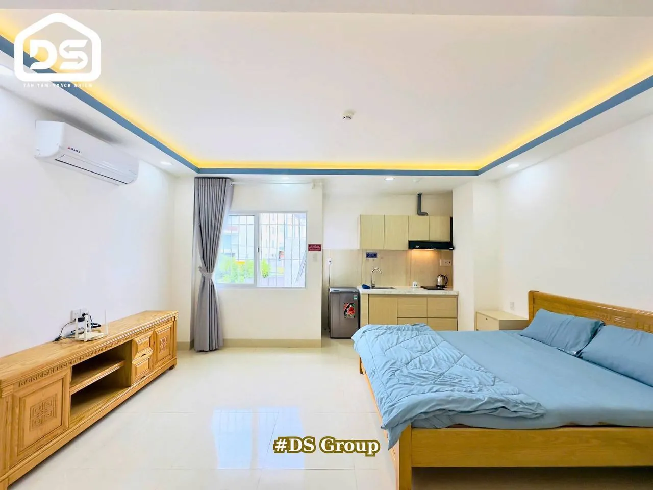 Studio 30 m² ở phía nam Nha Trang, có máy giặt