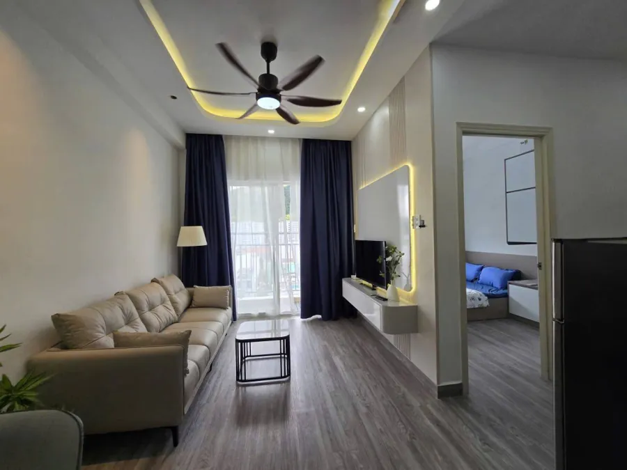 Căn hộ 2 phòng ngủ tại khu dân cư Hoang Quan