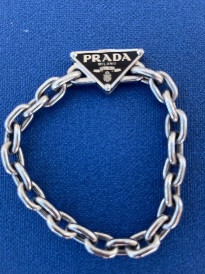 Браслет PRADA из серебра 925 пробы, 36 г