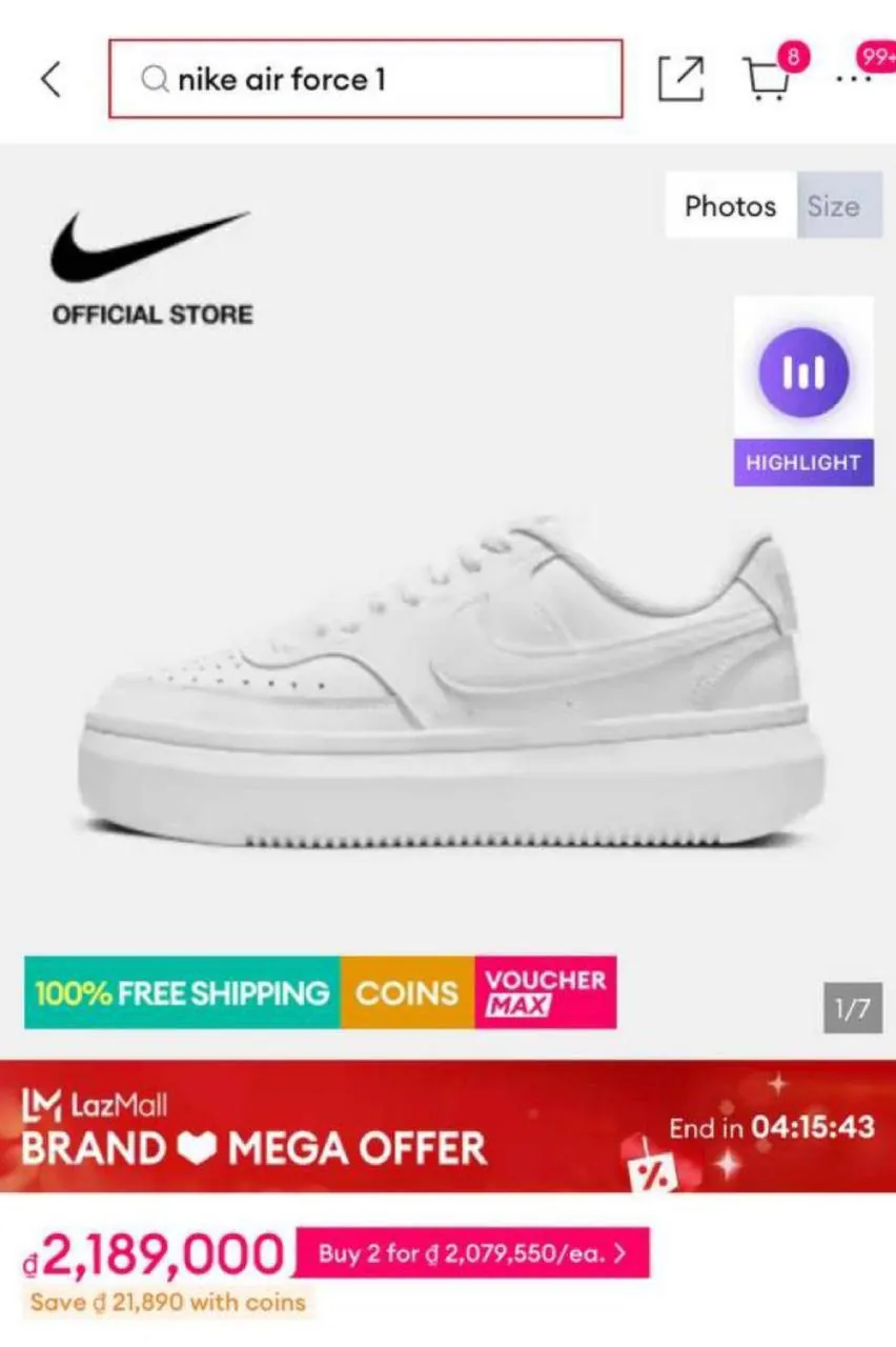 Оригинальные кроссовки Nike, размер 39