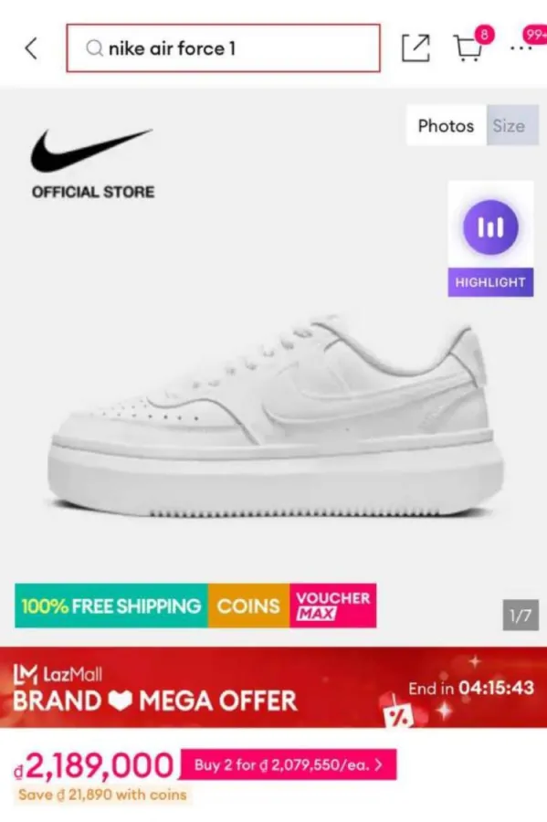 Оригинальные кроссовки Nike, размер 39