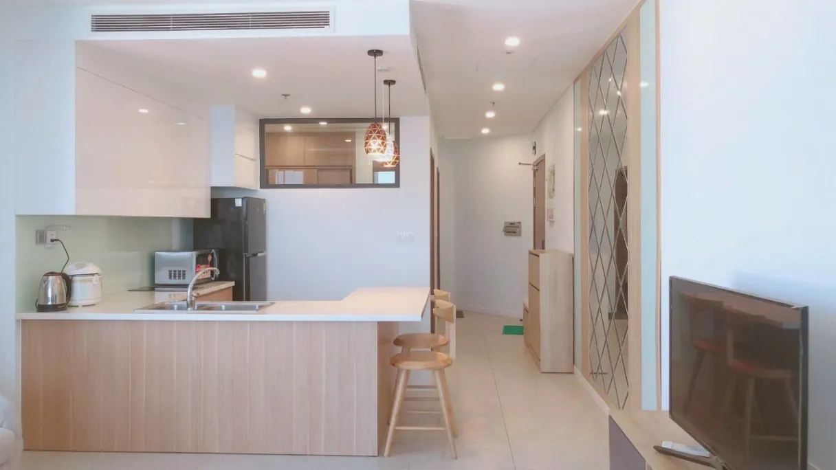 Căn hộ studio có phòng ngủ riêng, view biển, Scenia Bay