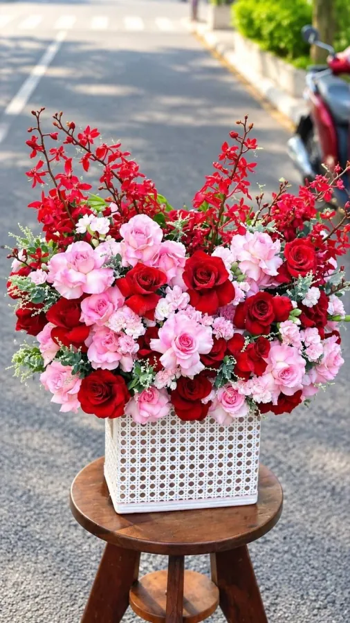Large bouquet of premium roses