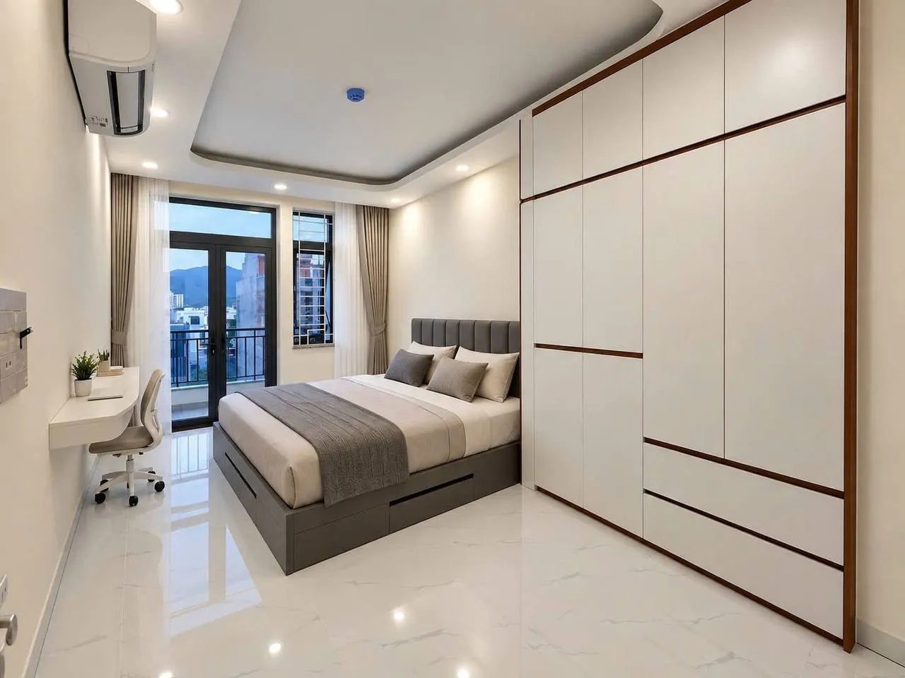 Căn hộ 1 phòng ngủ có ban công, VCN Phước Long