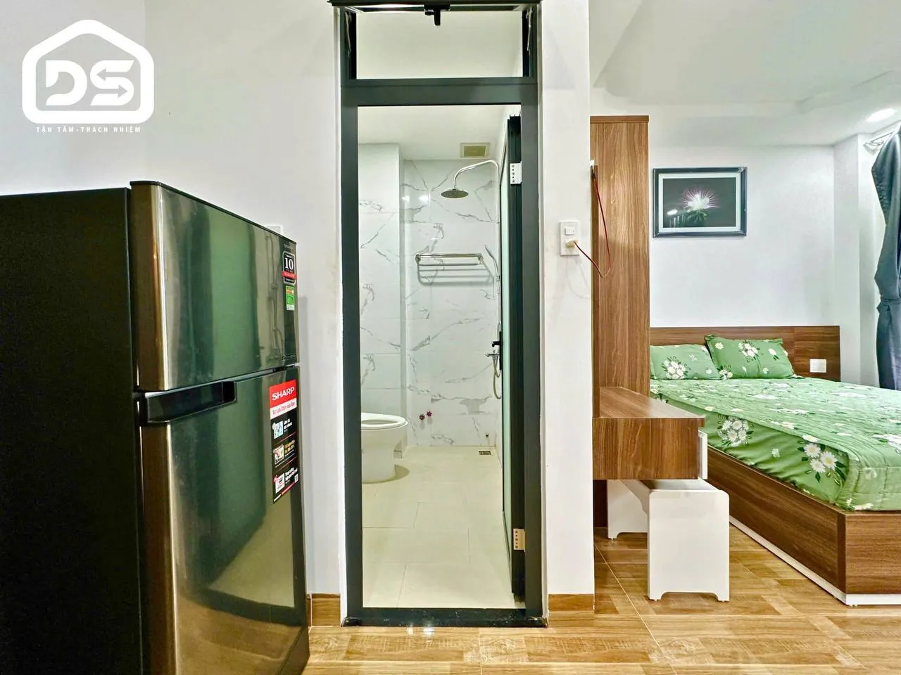 Căn hộ 30 m² ấm cúng, có máy giặt, trung tâm Nha Trang — Ảnh 5/7