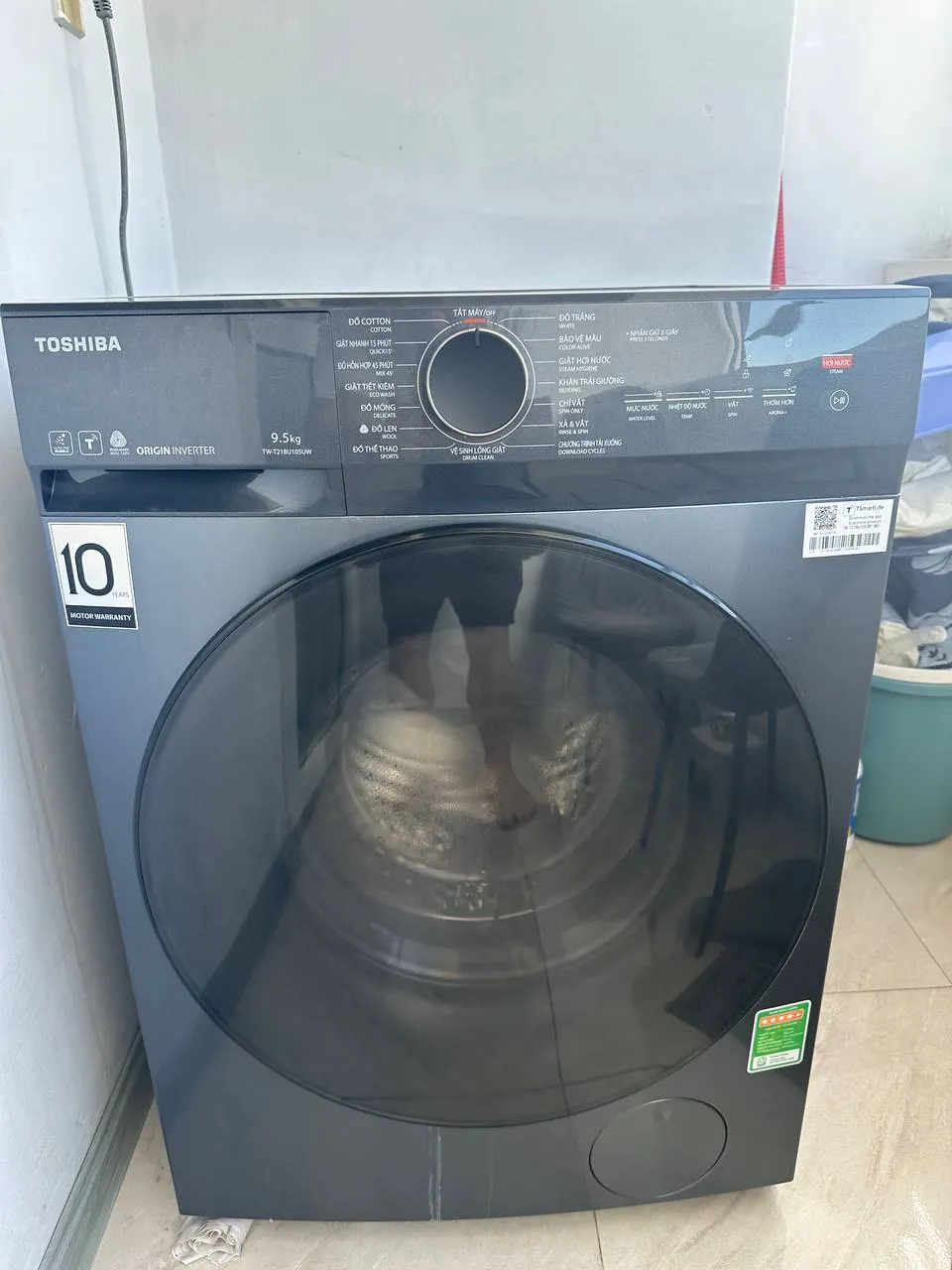 Toshiba Origin Inverter washing machine, 9.5 kg