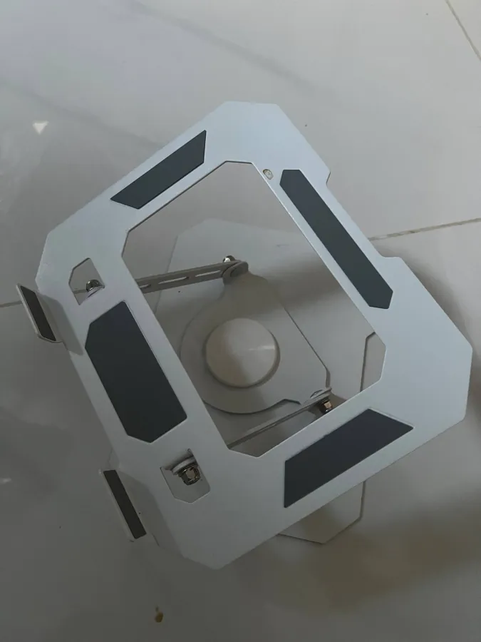 Laptop stands, coffee machine, and computer chair