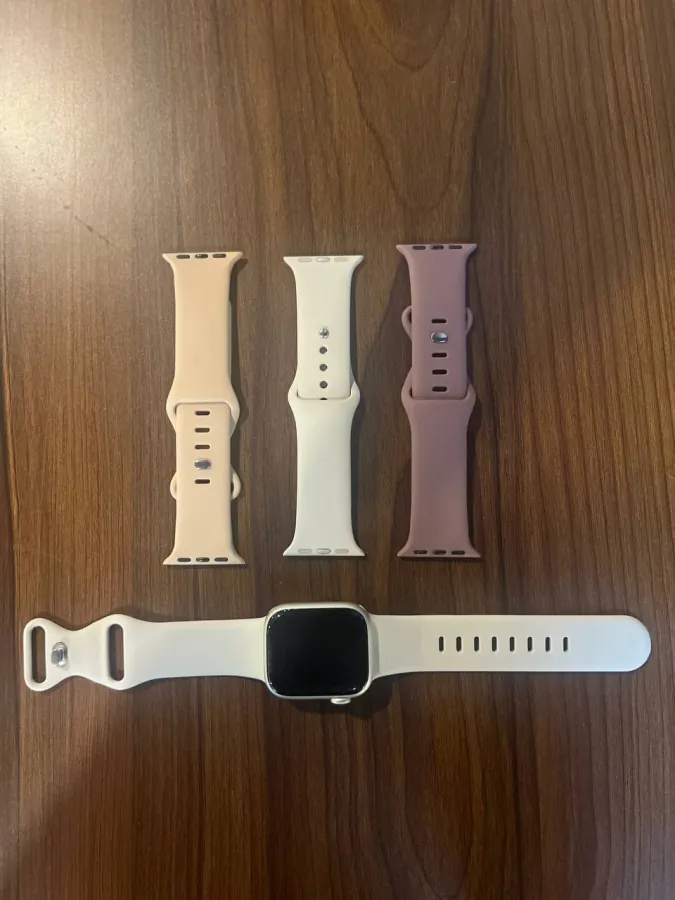 Apple Watch 7 with three bands