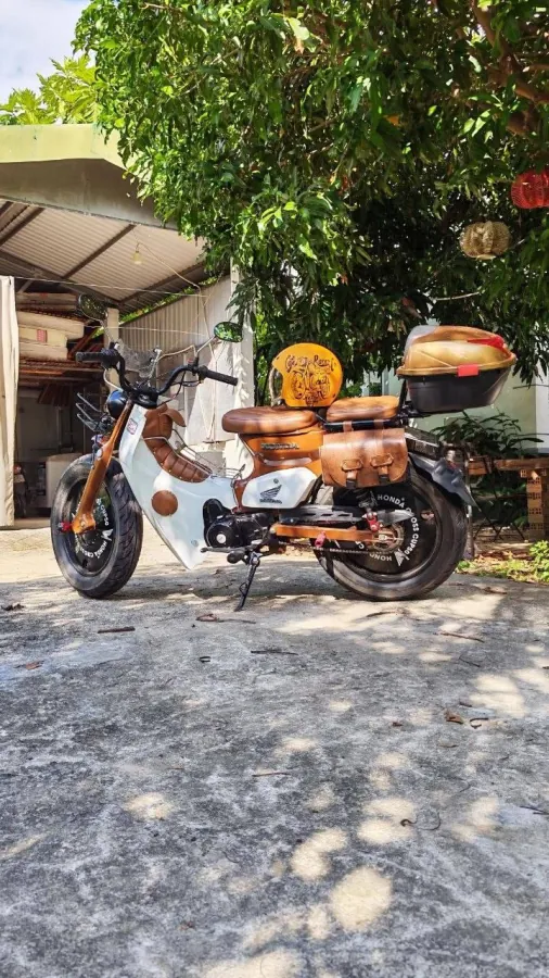 Кастомный Honda Cross Cub в ретро-стиле